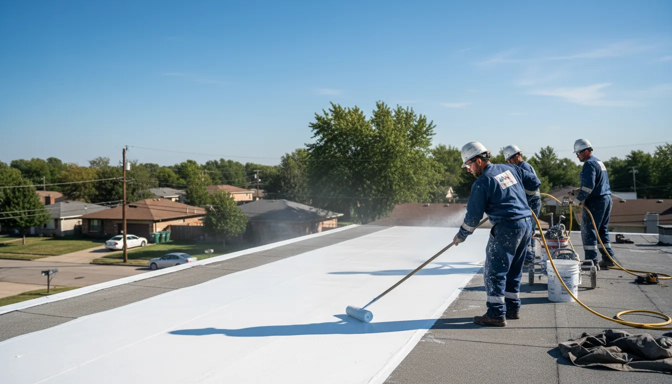 Commercial roof coating in Richland, TX near me